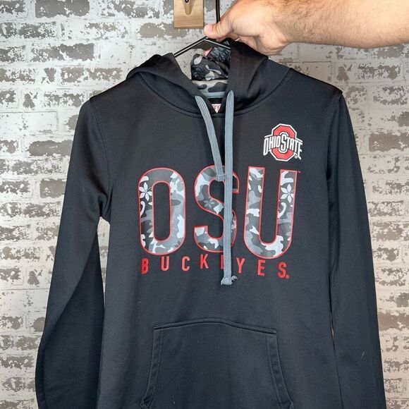 Scarlet and gray authentic apparel Ohio state buckeyes hoodie - Picture 3 of 6